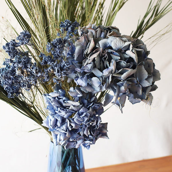 群青の紫陽花のドライフラワー