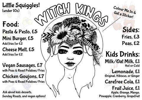 Witch Kings Bar & Restaurant Levenshulme - Food - Kids Menu