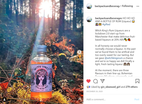 Witch Kings Rum - Review by @backpacksandbeverages