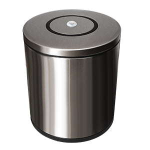 Waste Bin w/ Built in Wipe Dispenser, Stainless Steel - Lodging Kit Company