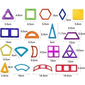 magnetic triangle square toys
