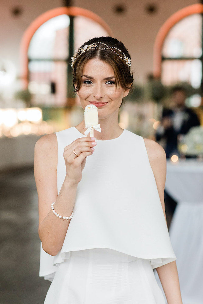 Bride with sweets