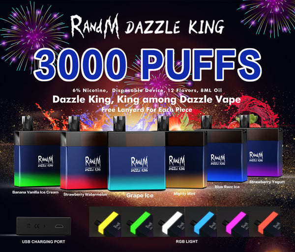randm dazzle king vape review