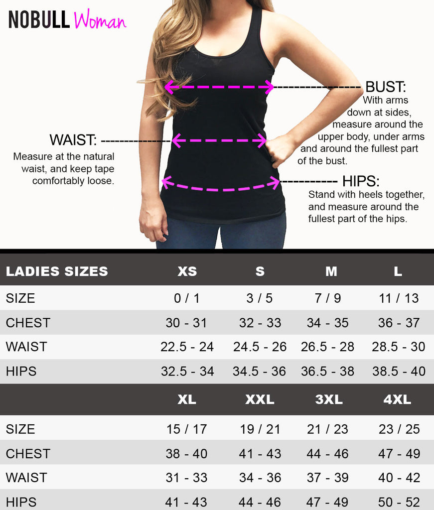 Size Charts – NobullWoman Apparel