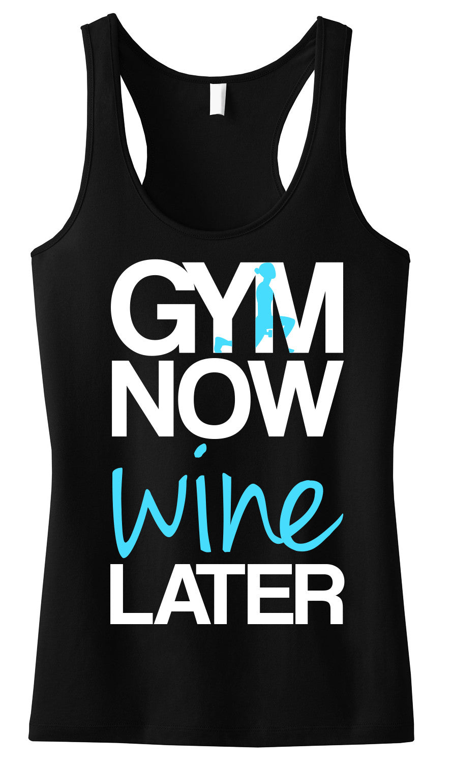 GYM Now Tank Top Black with Teal – NobullWoman Apparel