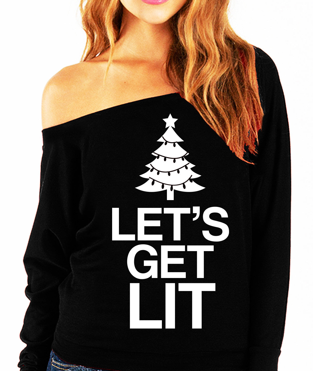 lets get lit christmas sweater