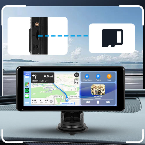 PODOFO 6.86 Inches 2G+32G Android 13.0 Portable Wireless Carplay Screen Car Stereo, Android Auto Touchscreen, GPS Navigation, WiFi,Bluetooth, Android Cast Apple Airplay, Supports Backup Camera