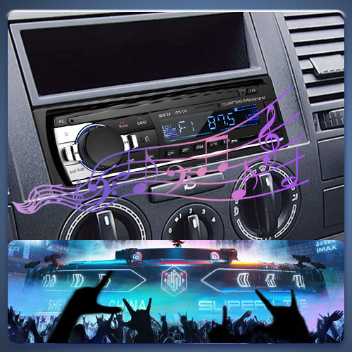 PODOFO Single Din MP3 Player Multimedia Car Stereo, In-Dash Car Radios USB SD AUX-IN