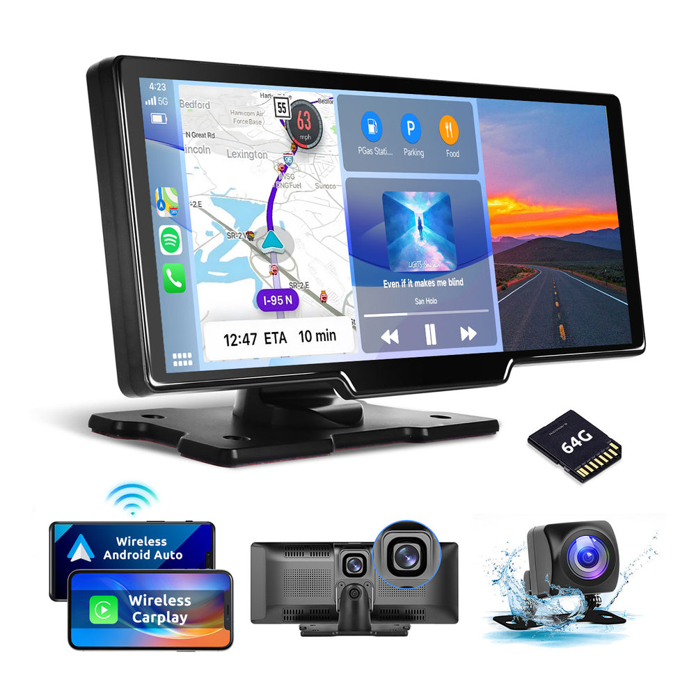 PODOFO Portable 9.3 Wireless Carplay Screen & Android Auto Review
