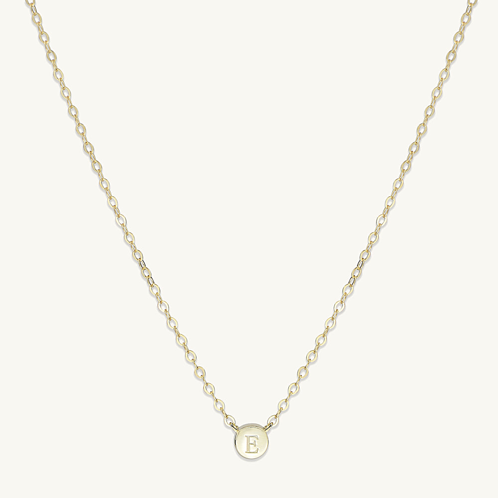 Canvas Jewelry CJ 21769N-GD Initial Padlock Necklace - Worn Gold