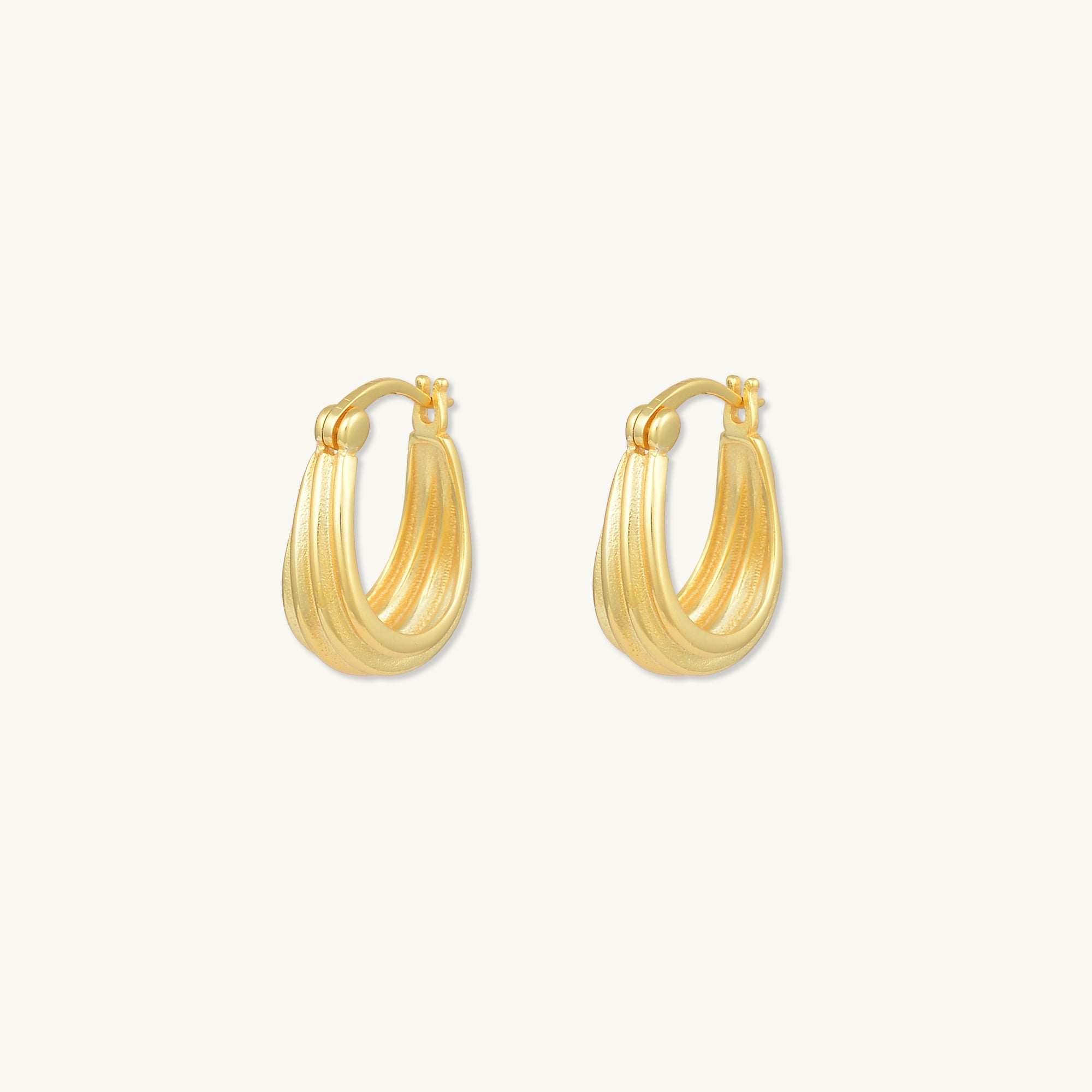 Oval Twist Hoop Earrings – Camile & Stone