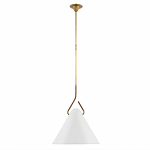 Laken 19" Pendant in Hand-Rubbed Antique Brass