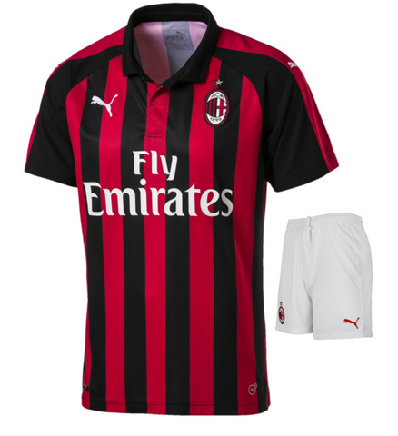 Original AC Milan Premium Home Jersey and Shorts [Optional] 2018-19