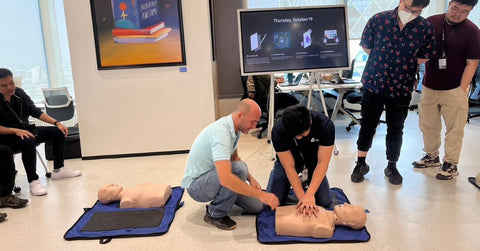 First Aid CPR AEC Training with AI and Robotic