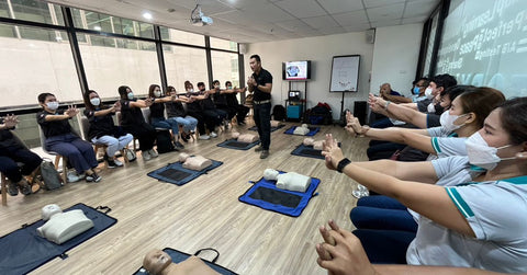 First Aid CPR AED Training with Deugro Projects (Thailand)