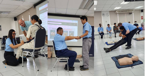 First Aid CPR AED training with Grohe Siam Limited