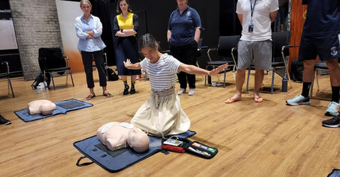 First Aid CPR AED training with Harrow International School