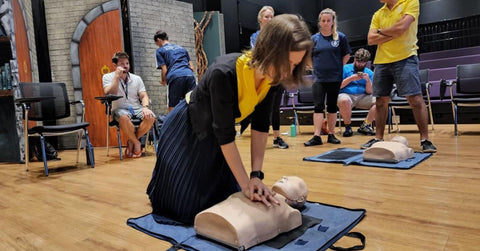 First Aid CPR AED training with Harrow International School