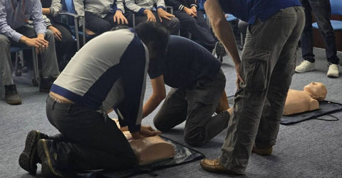 First Aid CPR AED training with Panasonic