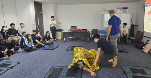 First Aid CPR AED training with Panasonic