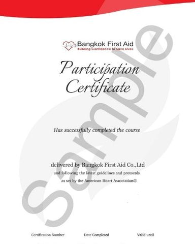 first aid cpr aed certification bagkok first aid