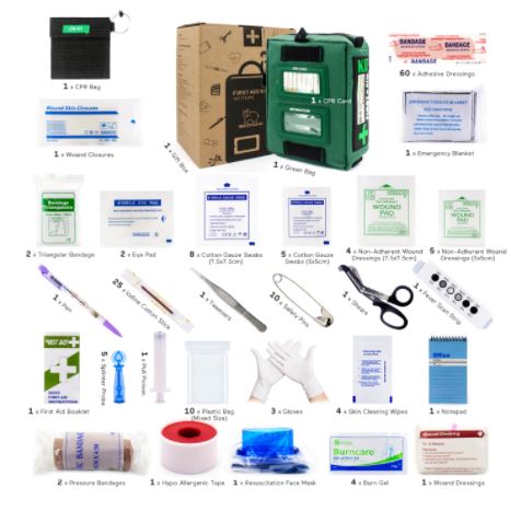 SmartKit® Work/Home Emergency First Aid Kit | 3 Sections 165 Pcs