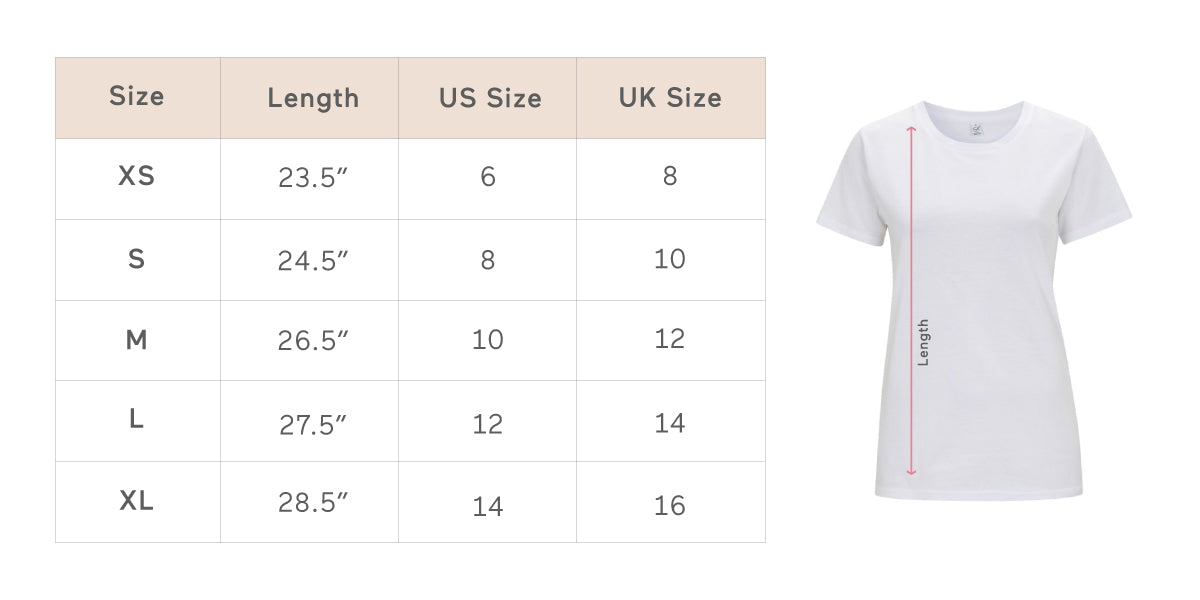 t-shirt size guide