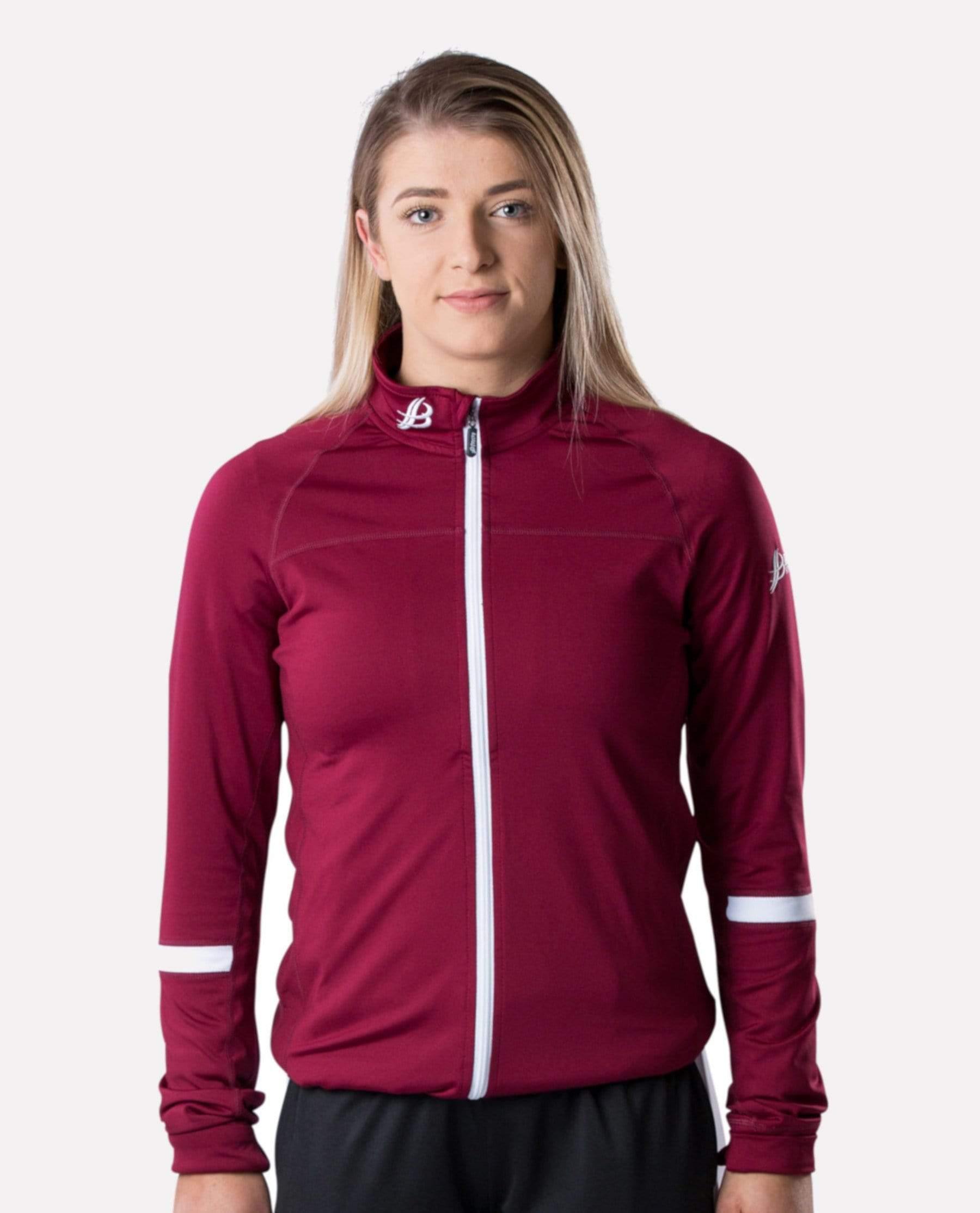 Adult Full Zips | Training Top | ALPHA Maroon Full Zip | Bourke Sports ...