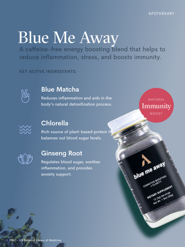 Apothekary - Blue Me Away - Caffeine-Free Energy + Anti-Inflammatory