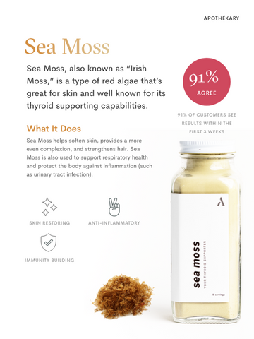 Apothekary - Sea Moss - Skincare Algae + Thyroid Support
