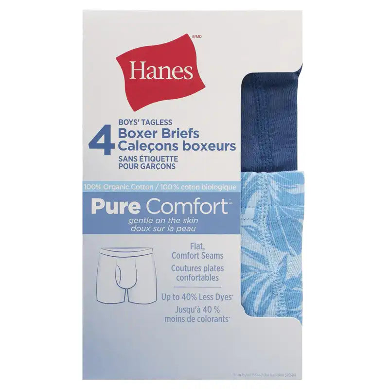 Hanes Premium Comfortblend Girls' Tagless Briefs Size 8 Multi 4 Pair RN15763  for sale online