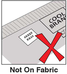 Stick On Label Instructions Not on Fabric