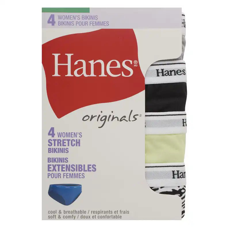 Hanes Originals Ladies Hi Legs 4 Pack – Camp Connection General Store