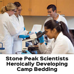 Stone Peak Scientists Hard at work on summer Camp Bedding (Scientists Photo by Trust "Tru" Katsande - Unsplash