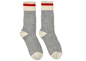 Red Stripe Camp Socks