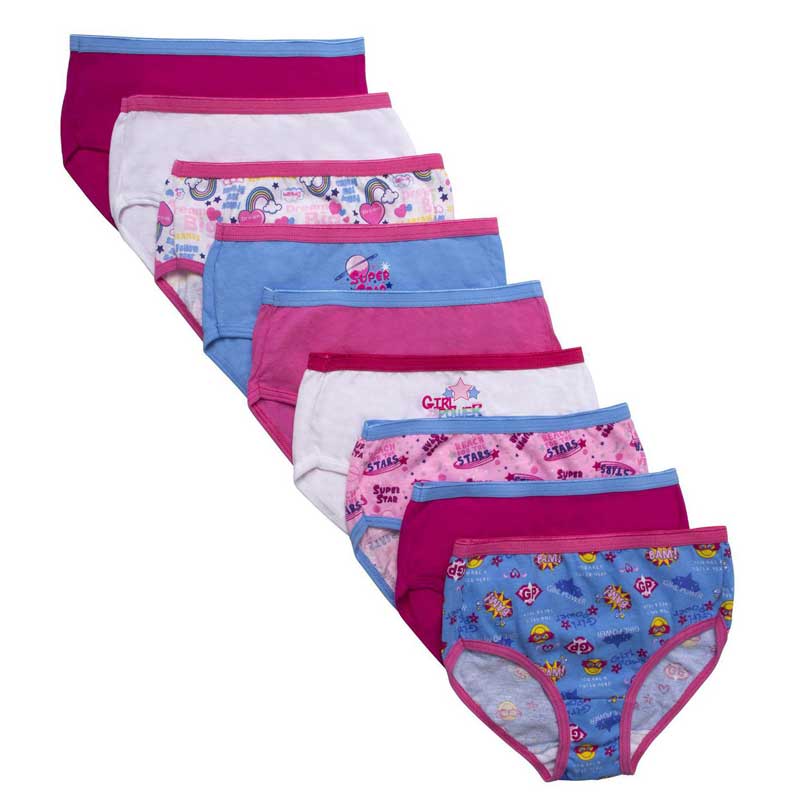  Hanes Girls' Big Comfort Underwear, Hipster Period Panties,  Moderate Protection, 4-Pack, Boyshort-Pink/Blue/Black-4 Pack, 8: Clothing,  Shoes & Jewelry
