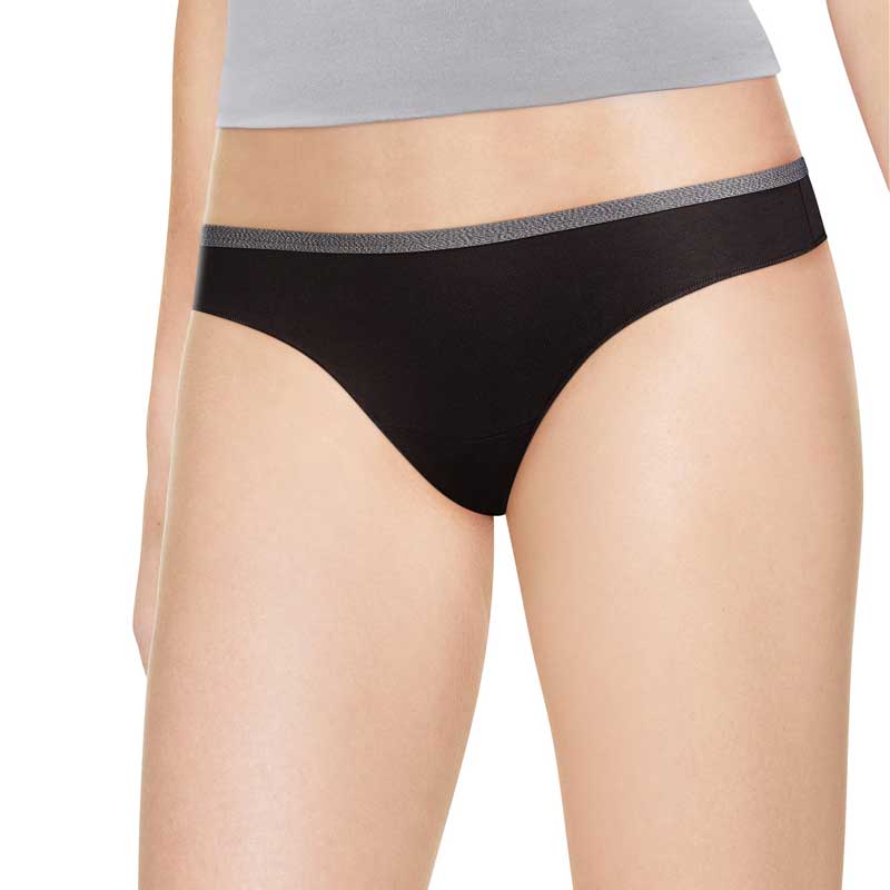 Hanes Premium P242AS Women's Panties BIKINIS Boyshorts Cotton Strech 2-Pack  NWT