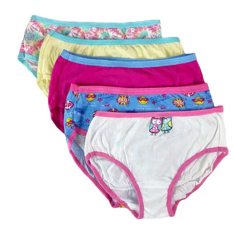  Hanes Little Ultimate Girls' Underwear, Pure Comfort Organic  100% Cotton Panties, Hipsters, 8-Pack, Brief-Pink Blue Solids & Patterns,  6: Clothing, Shoes & Jewelry