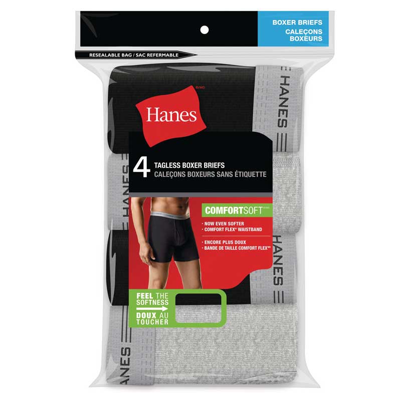 Hanes Men's Comfort Flex Fit® Ultra Soft Cotton Stretch Boxer Briefs 3-Pack  Assorted - CFFBC3