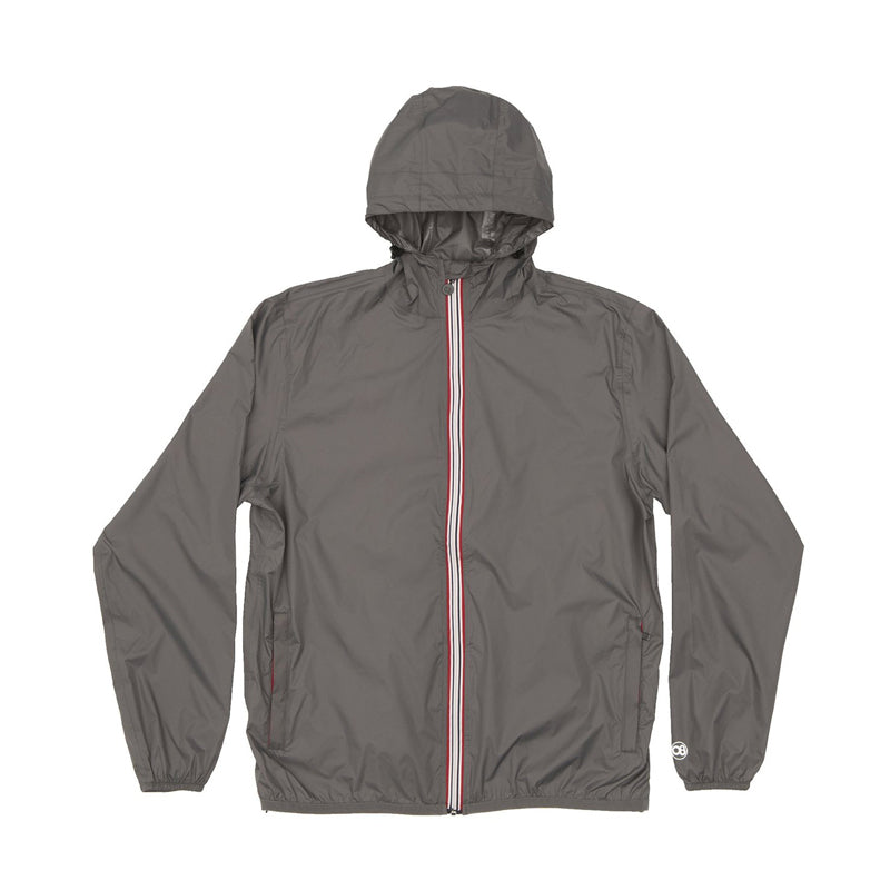 o8 men's max zip front packable rain jacket