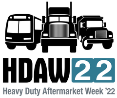 Logo for HDAW 22 (Heavy Duty Aftermarket Week '22)