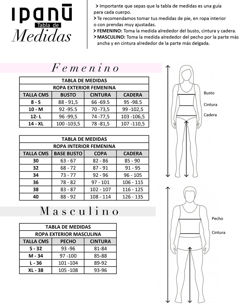 Tabla de Medidas de Ipanu