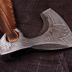 Wolves (Fenrir) Viking Axe