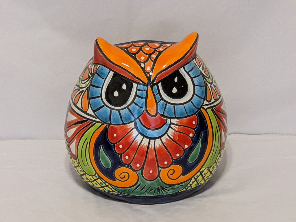 Owl Planter - Extra Large - Multi – Enchanted Talavera