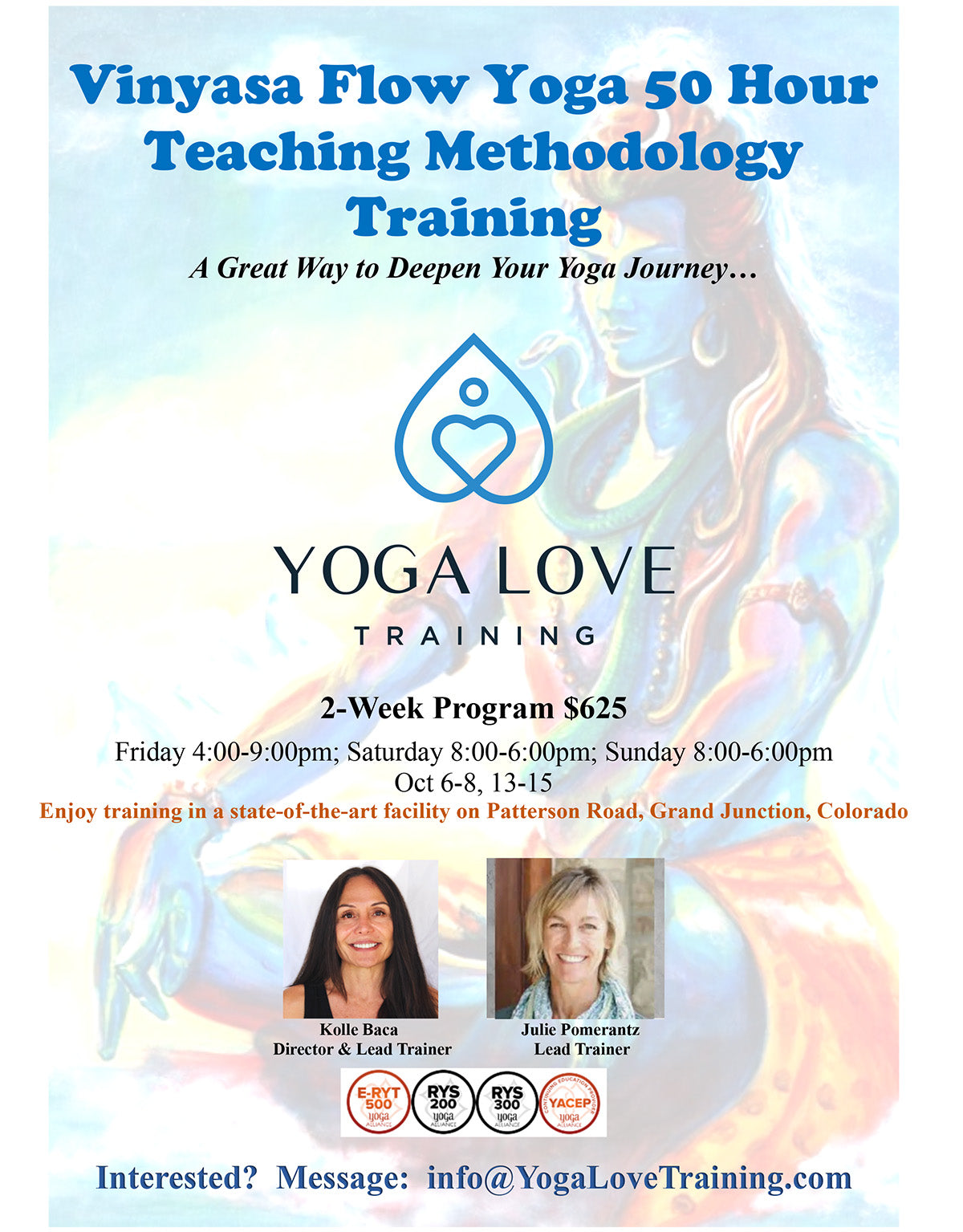 Vinyasa Flow Yoga 50 Hour Teaching Methodology Training