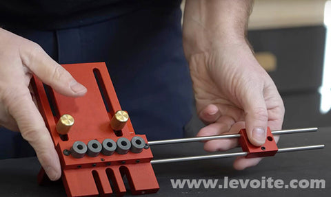 Levoite Dowelling Jig For Furniture Fast Connecting Cam Fitting 3 In 1 Woodworking Drill Guide Kit Locator