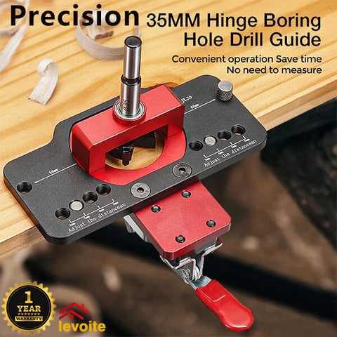 Levoite Concealed Hinge Jig Template Cabinet Hinge Jig 35MM Euro Hinge Jig Blum Hinge Jig