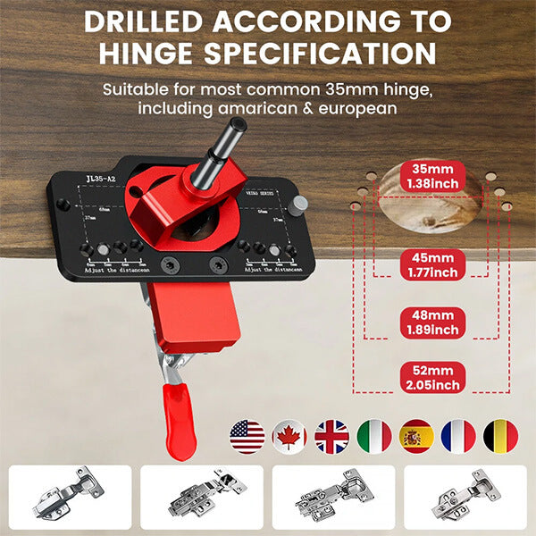 Levoite™ Concealed Hinge Jig 35MM Cabinet Hinge Jig