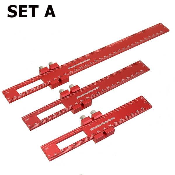 Levoite™ Precision Woodworking Pocket Ruler Set