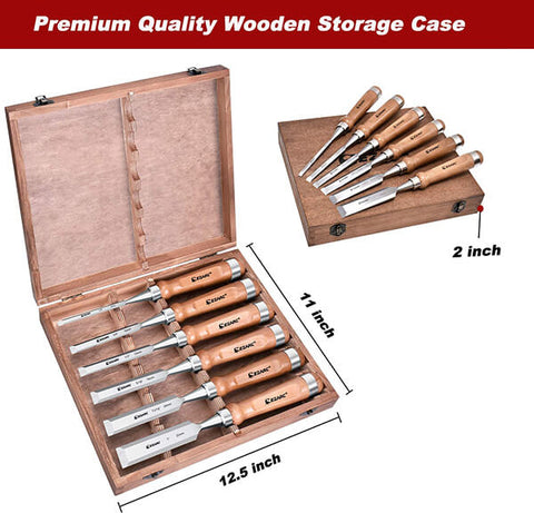 Premium Wood Chisel Tool Sets Woodworking Carving Chisel Kit